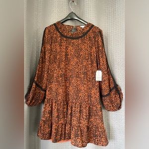 Time and Tru new dress in animal print size xl
